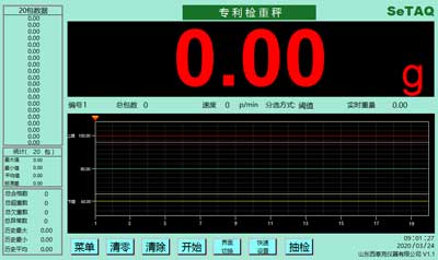 SCW/B系列检重秤使用说明